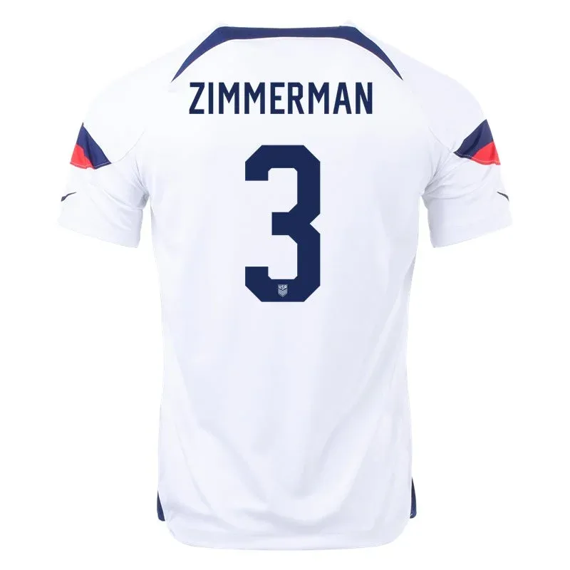 Walker Zimmerman #3 USMNT Maillot Domicile Coupe du Monde 2022
