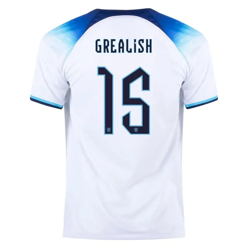 Jack Grealish #15 Angleterre Maillot Domicile Coupe du Monde 2022