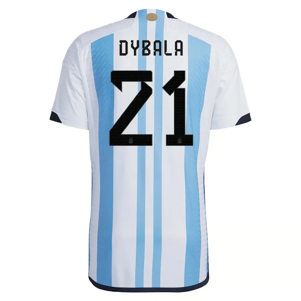 Paulo Dybala #21 Maillot Domicile Argentine Coupe du Monde 2022