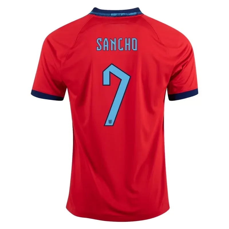Jadon Sancho #7 Angleterre Maillot Extérieur Coupe du Monde 2022