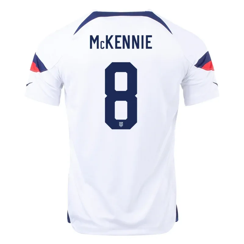 Weston McKennie #8 USMNT Maillot Domicile Coupe du Monde 2022