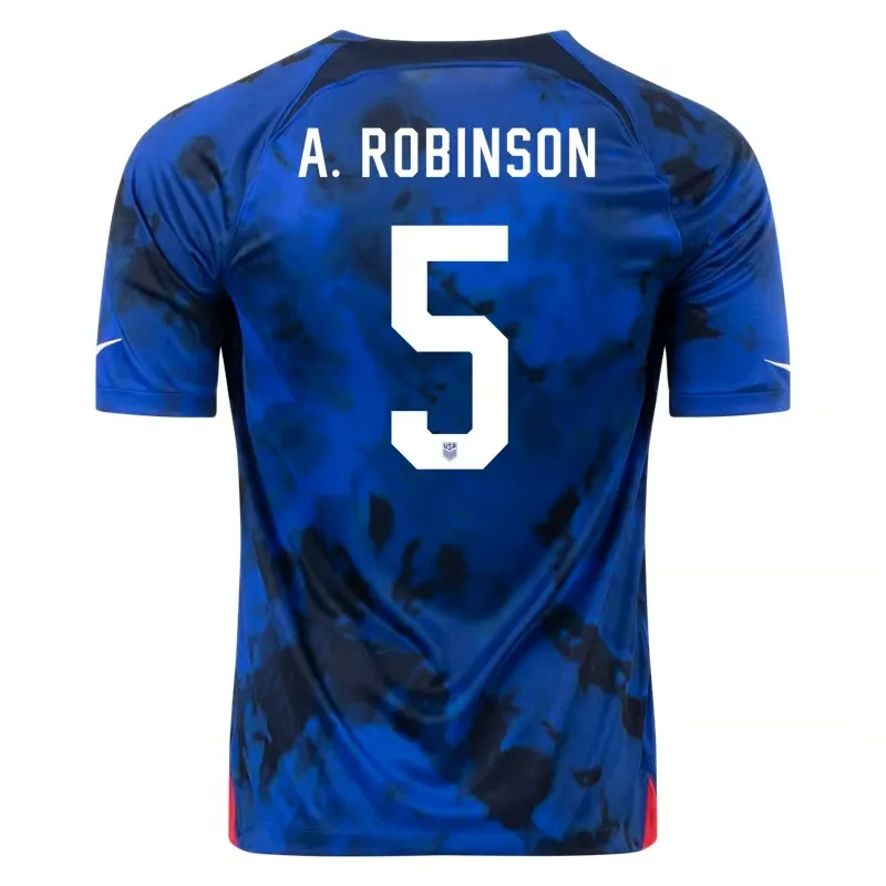 Antonee Robinson #5 Maillot Extérieur USMNT Coupe du Monde 2022