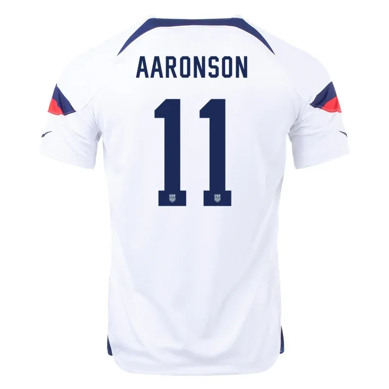 Brenden Aaronson #11 Maillot Domicile USMNT Coupe du Monde 2022