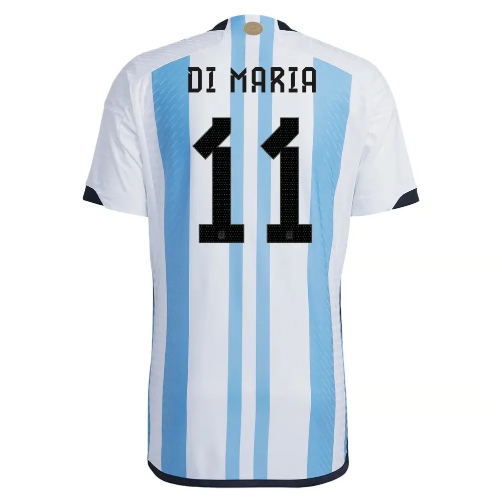 Angel Di Maria #11 Maillot Domicile Argentine Coupe du Monde 2022