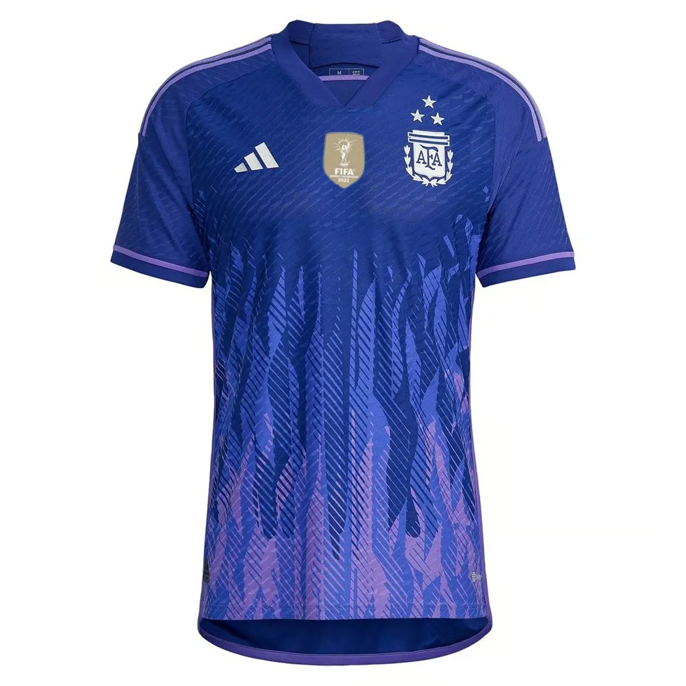 Argentine 3 Étoiles Version Joueur Maillot Extérieur Coupe du Monde 2022