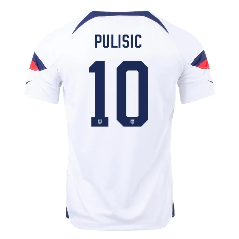Christian Pulisic #10 USMNT Maillot Domicile Coupe du Monde 2022