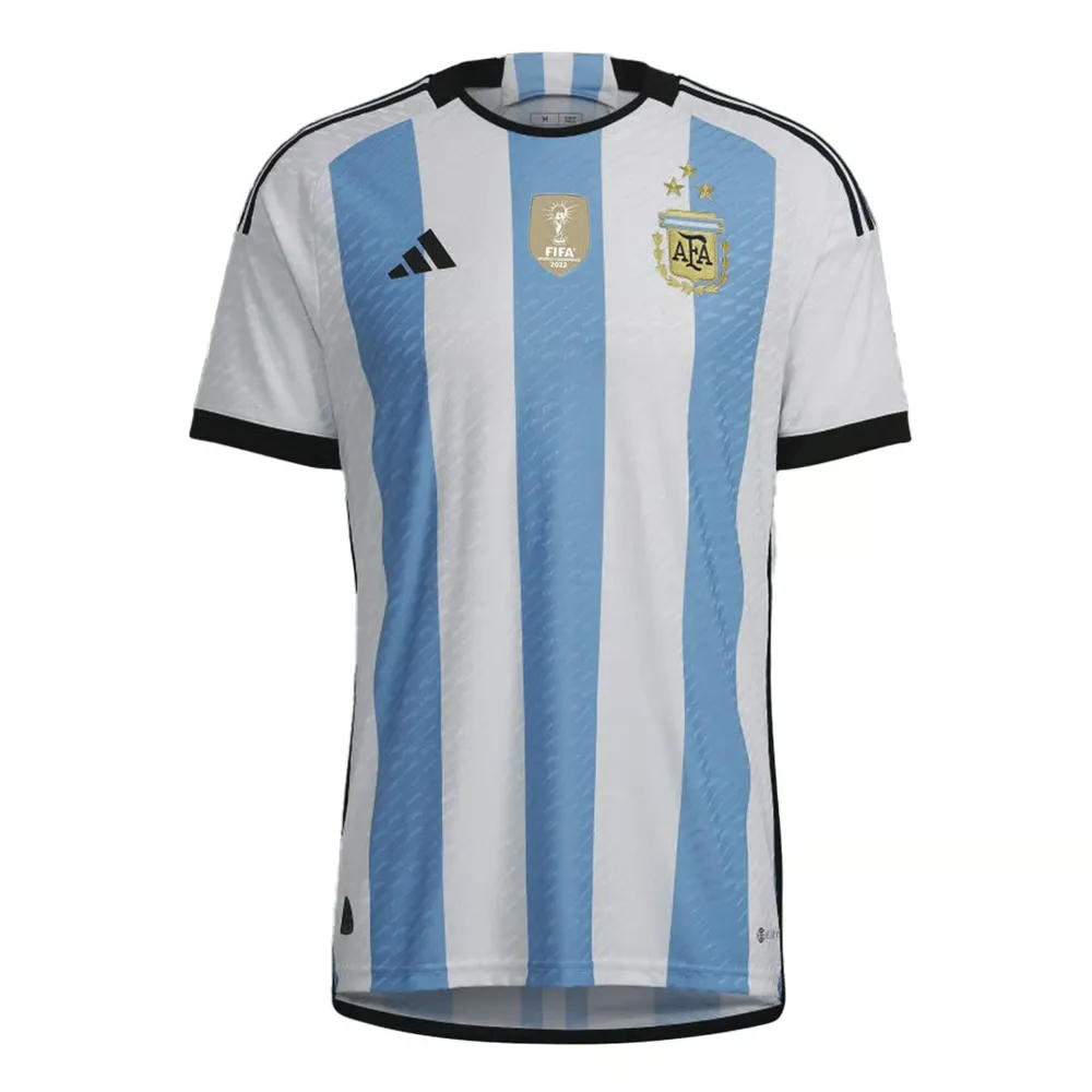 Argentine 3 Étoiles Version Joueur Maillot Domicile Coupe du Monde 2022