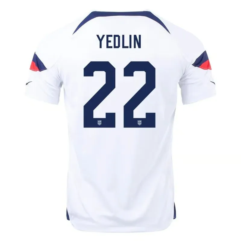 DeAndre Yedlin #22 Maillot Domicile USMNT Coupe du Monde 2022