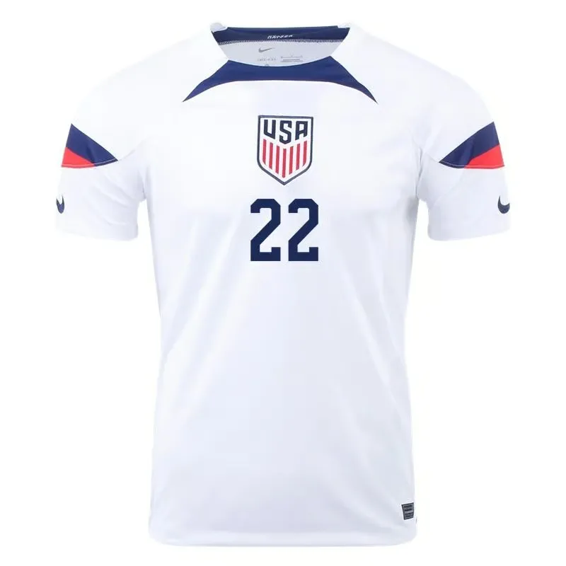 DeAndre Yedlin #22 Maillot Domicile USMNT Coupe du Monde 2022 – Image 2