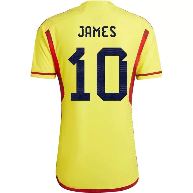 James Rodriguez #10 Colombie Maillot Domicile Coupe du Monde 2022