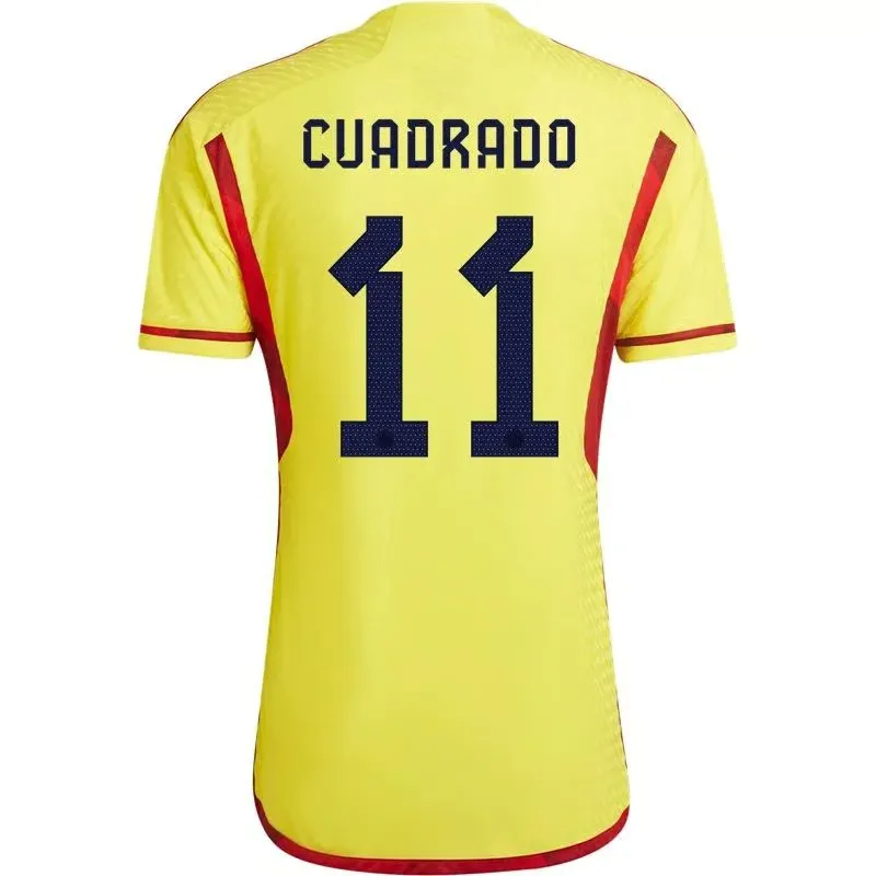 Juan Cuadrado #11 Colombie Maillot Domicile Coupe du Monde 2022