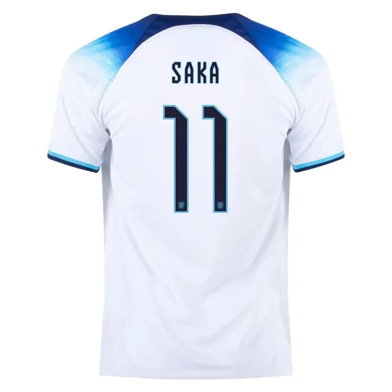 Bukayo Saka #11 Maillot Domicile Angleterre Coupe du Monde 2022