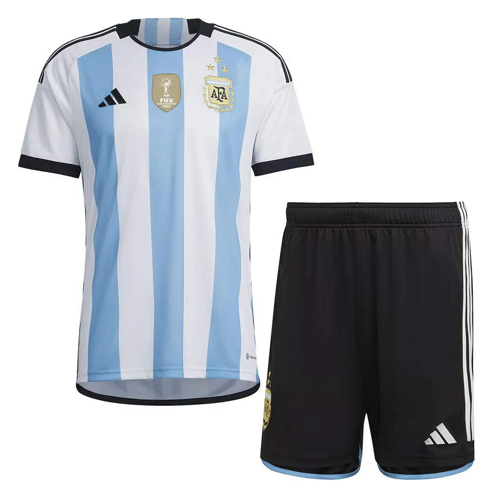 Enfants Argentine Maillot Domicile+Shorts Coupe du Monde 2022