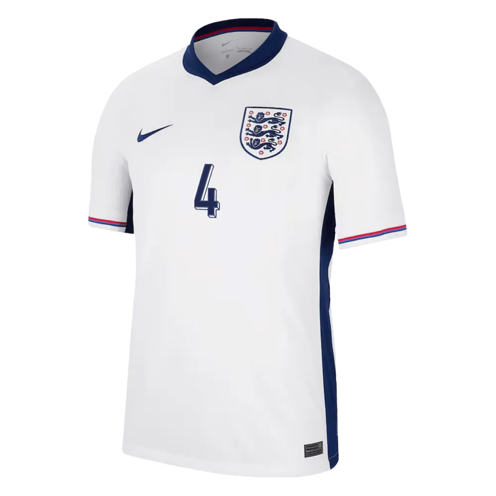 Declan Rice #4 Angleterre Maillot Domicile EURO 2024 – Image 2