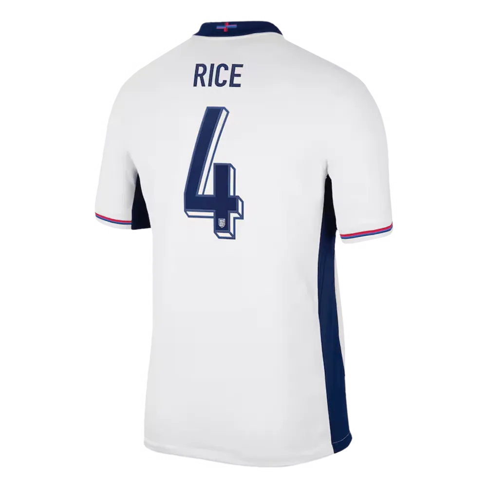 Declan Rice #4 Angleterre Maillot Domicile EURO 2024
