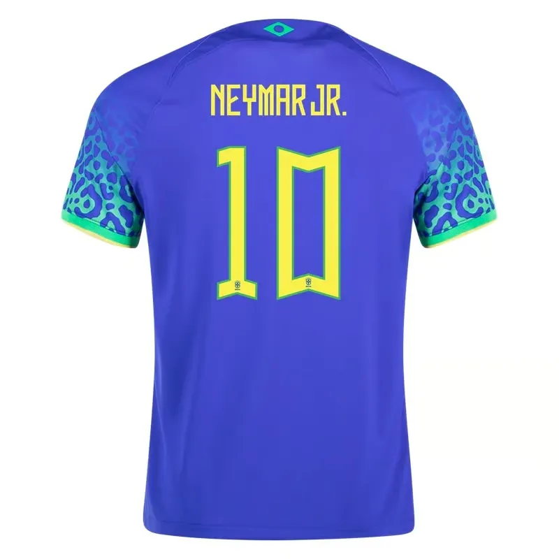 Neymar #10 Brésil Maillot Extérieur Coupe du Monde 2022