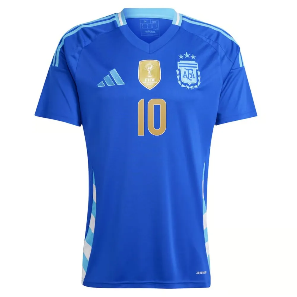 Lionel Messi #10 Argentine Maillot Extérieur Copa America 2024 – Image 2