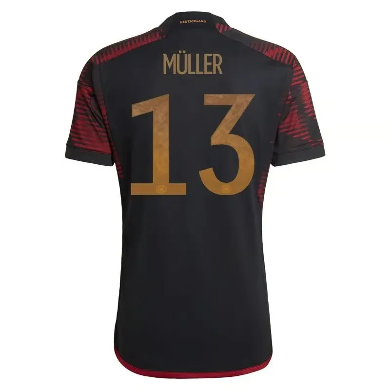 Thomas Muller #13 Maillot Extérieur Allemagne Coupe du Monde 2022