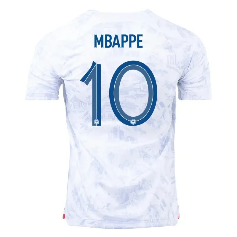Kylian Mbappe #10 France Maillot Extérieur Coupe du Monde 2022