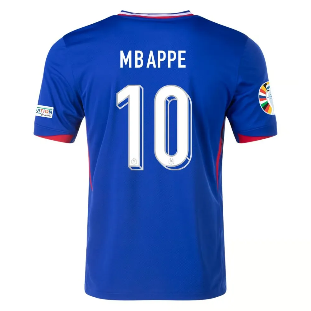 Kylian Mbappe #10 France Maillot Domicile EURO 2024