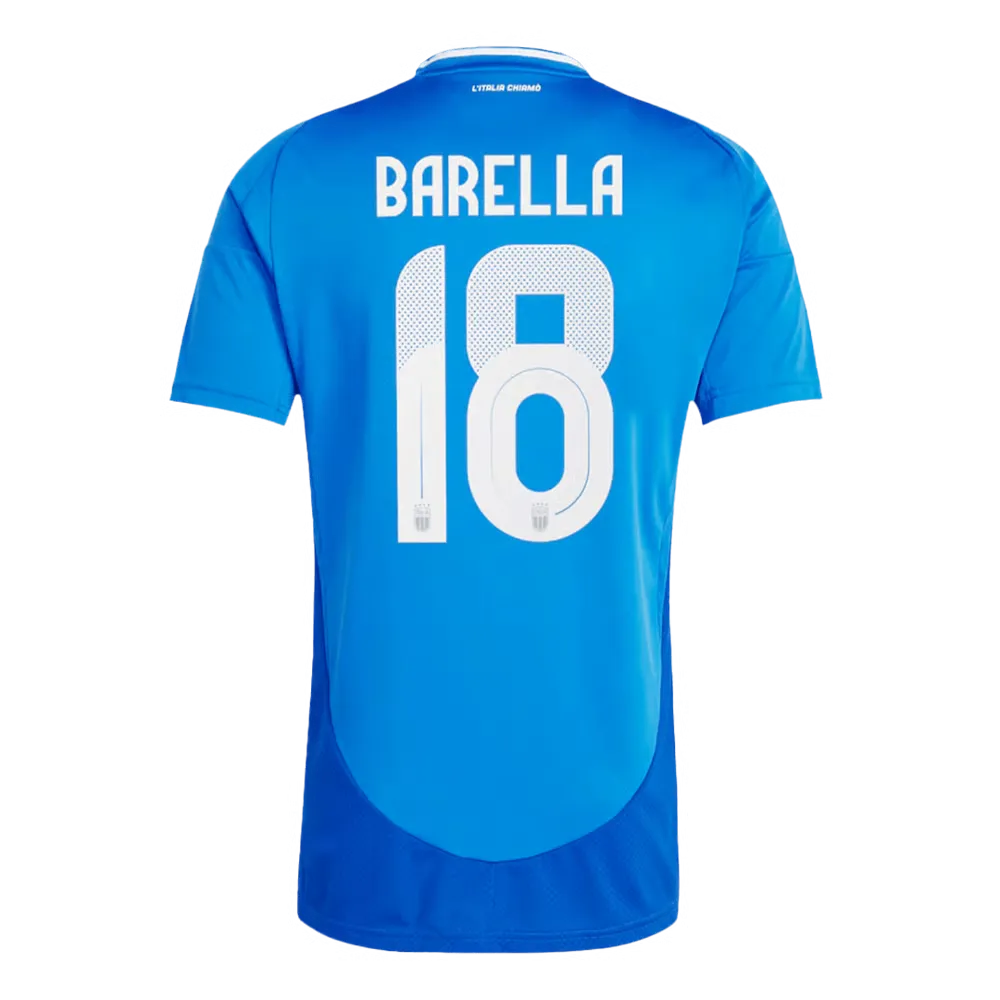 Nicolo Barella #18 Italie Maillot Domicile EURO 2024