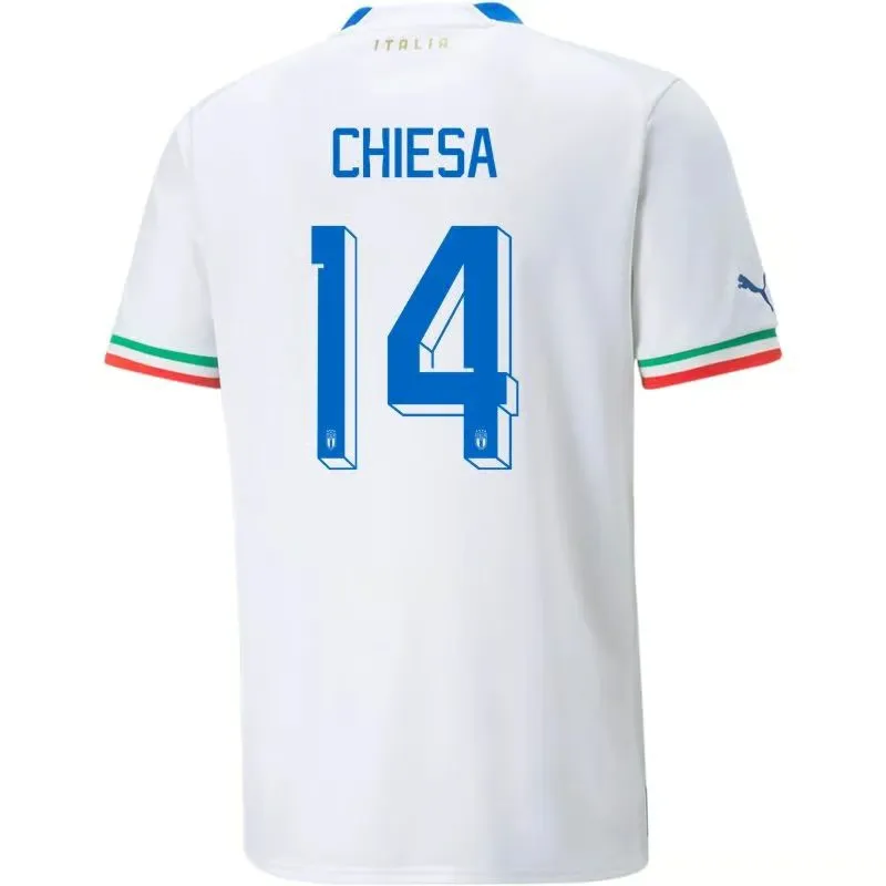 Federico Chiesa #14 Italie Maillot Extérieur Coupe du Monde 2022