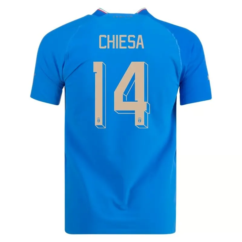 Federico Chiesa #14 Italie Maillot Domicile Coupe du Monde 2022