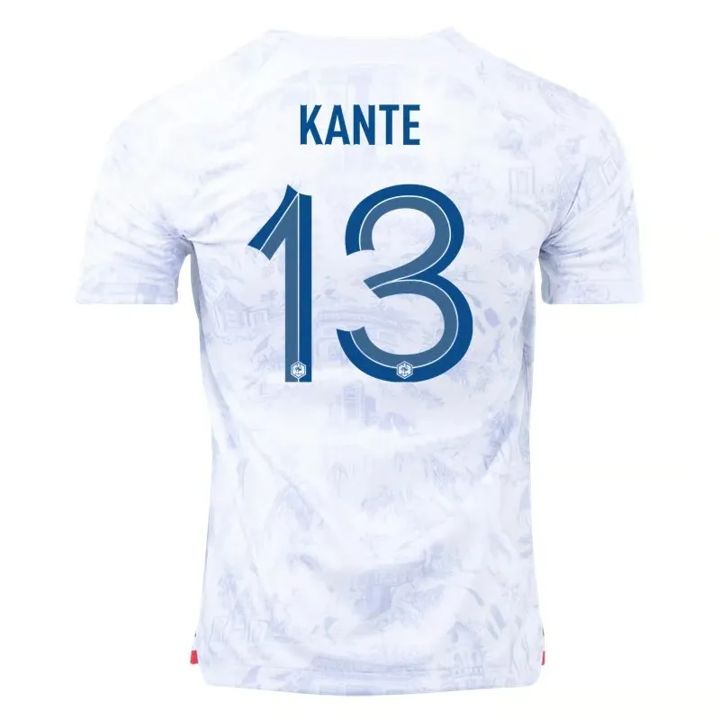 N'Golo Kante #13 Maillot Extérieur France Coupe du Monde 2022