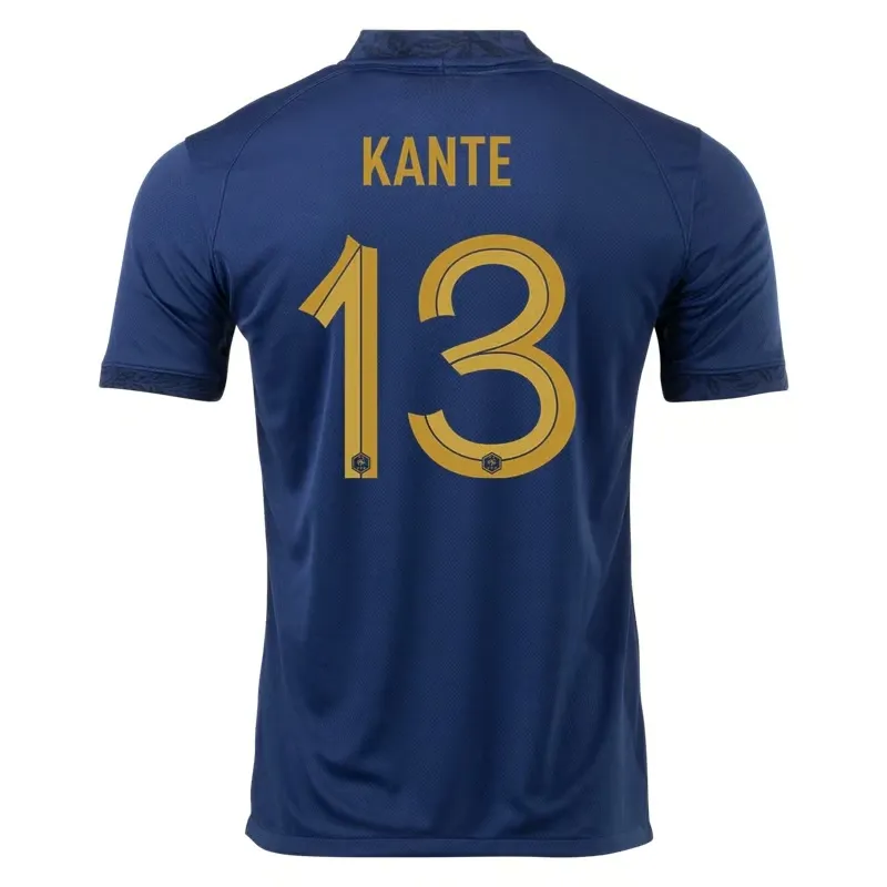 N'Golo Kante #13 Maillot Domicile France Coupe du Monde 2022