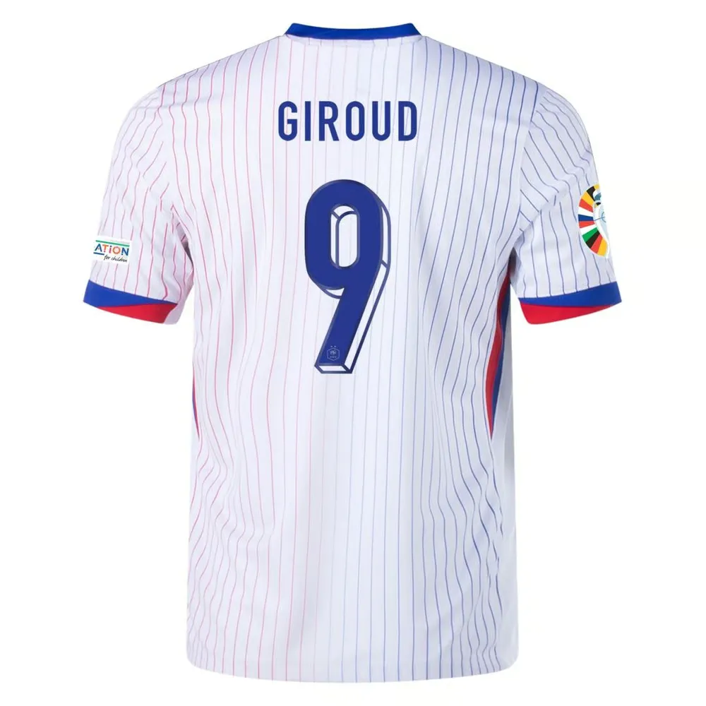 Olivier Giroud #9 France Maillot Extérieur EURO 2024