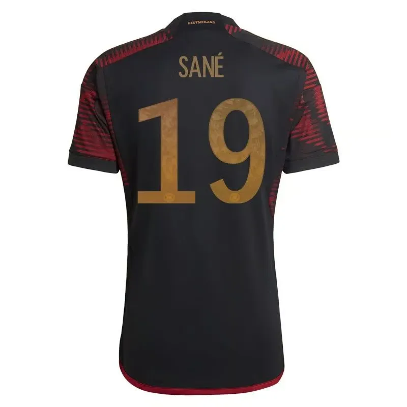 Leroy Sane #19 Allemagne Maillot Extérieur Coupe du Monde 2022