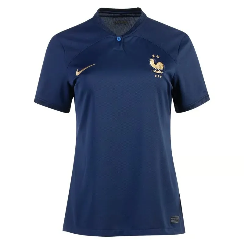 Femmes France Maillot Domicile Coupe du Monde 2022