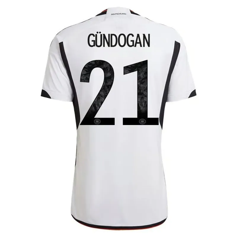 Ilkay Gundogan #21 Allemagne Maillot Domicile Coupe du Monde 2022