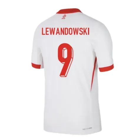 T-shirt domicile LEWANDOWSKI Pologne 2024/25 pour femme