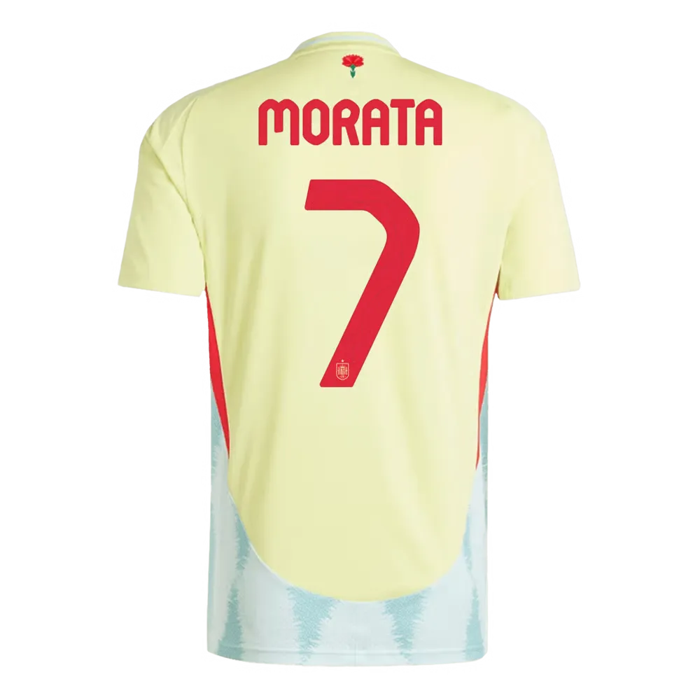 Alvaro Morata #7 Espagne Maillot Extérieur EURO 2024