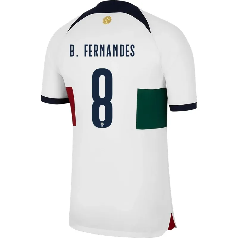 Bruno Fernandes #8 Portugal Maillot Extérieur Coupe du Monde 2022