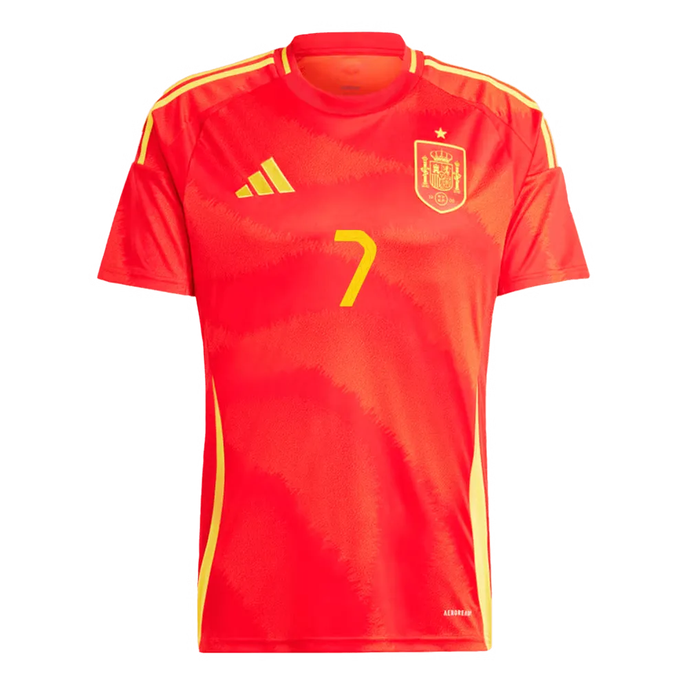 Alvaro Morata #7 Espagne Maillot Domicile EURO 2024 – Image 2