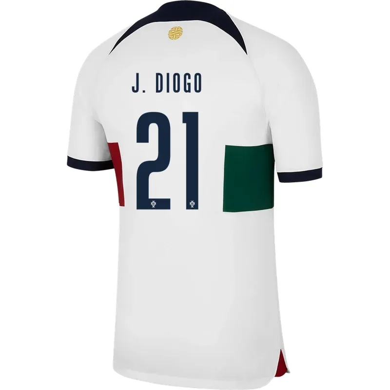Diogo Jota #21 Portugal Maillot Extérieur Coupe du Monde 2022