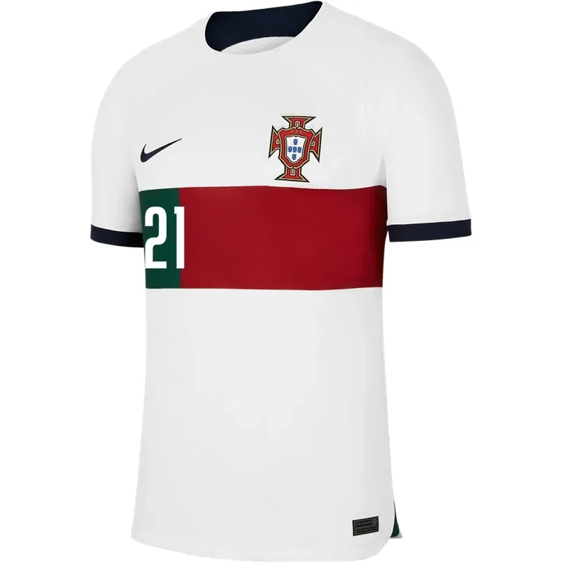 Diogo Jota #21 Portugal Maillot Extérieur Coupe du Monde 2022 – Image 2