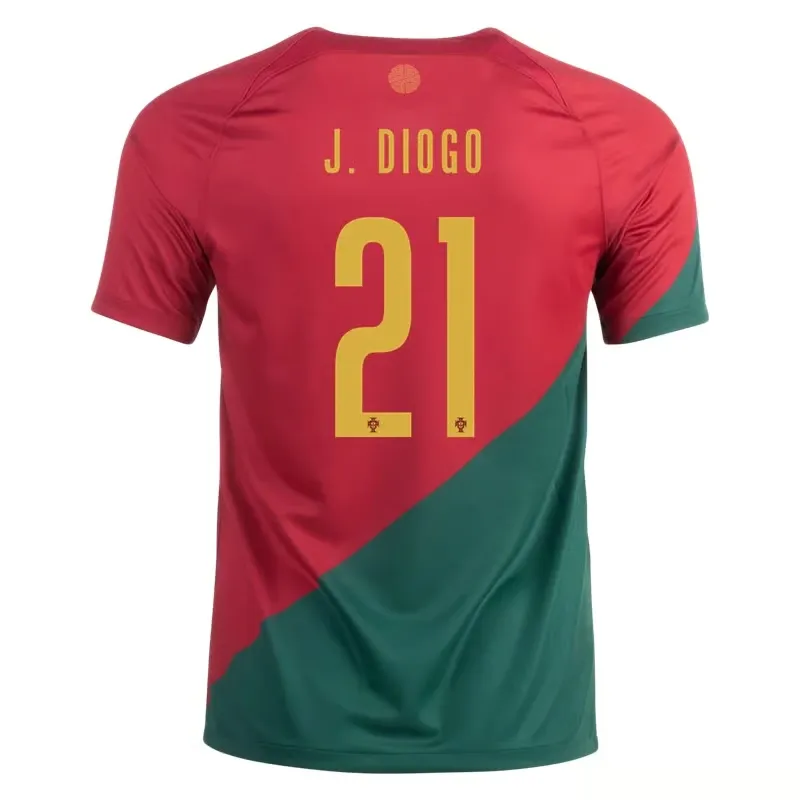 Diogo Jota #21 Maillot Domicile Portugal Coupe du Monde 2022