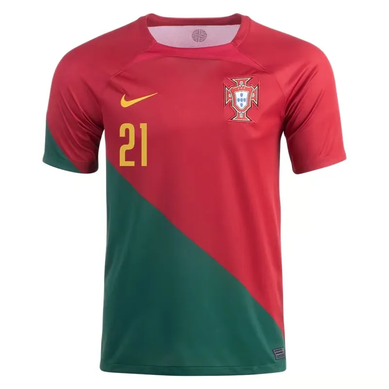 Diogo Jota #21 Maillot Domicile Portugal Coupe du Monde 2022 – Image 2