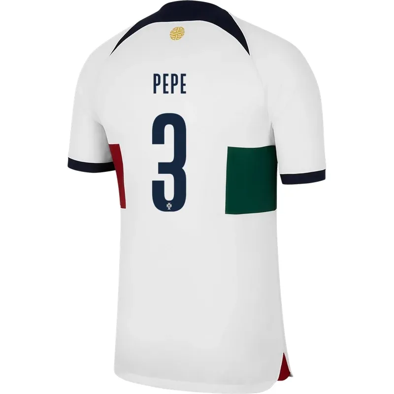 Pepe #3 Maillot Extérieur Portugal Coupe du Monde 2022
