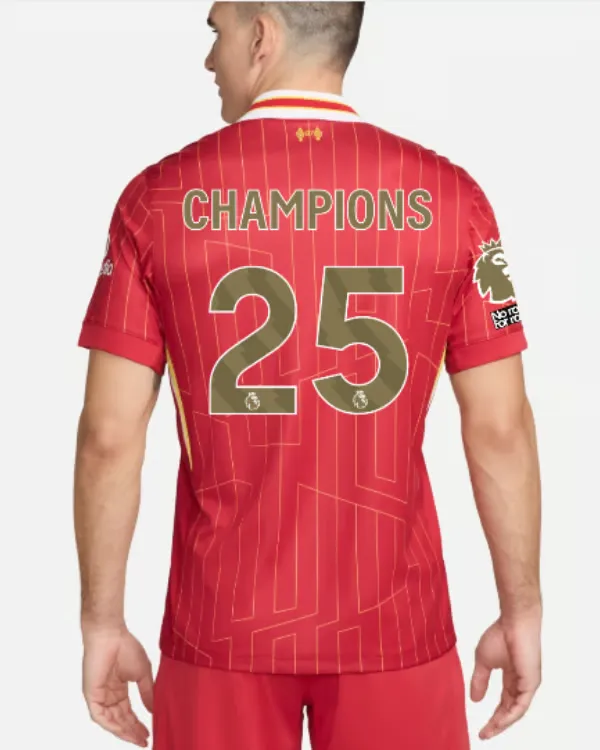 Maillot Homme Liverpool 2024/25 Domicile Champions LFC – CHAMPIONS 25