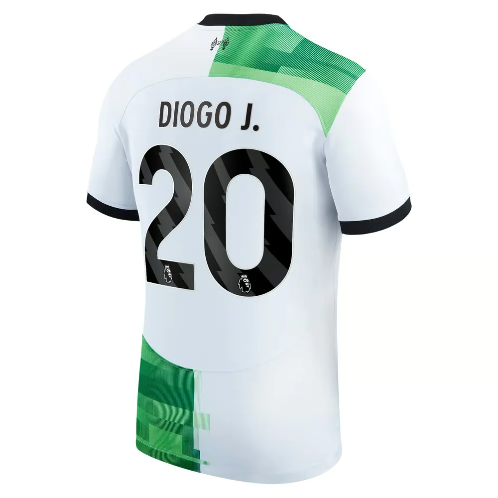 Maillot Extérieur Enfant Diogo Jota #20 Liverpool 2023/24