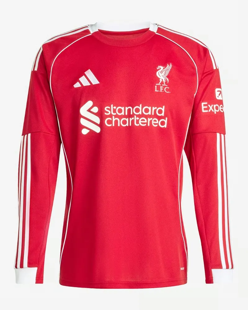 Maillot Domicile Manche Longue Liverpool Enfant 2025/26