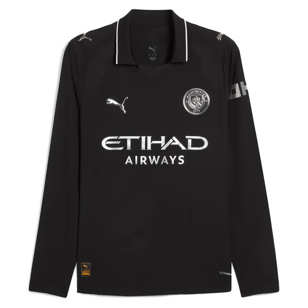 Maillot Extérieur Manches Longues Enfant Manchester City 2025/26