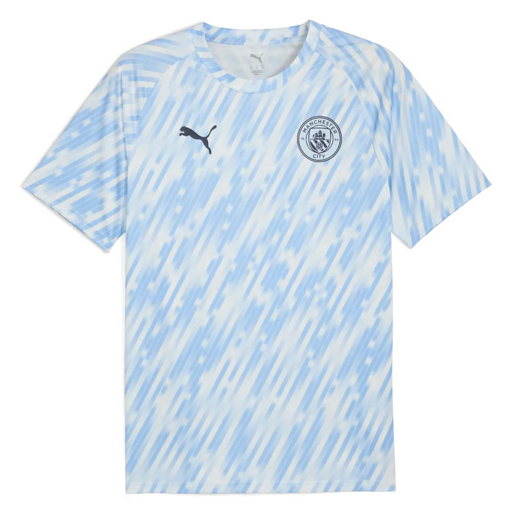 Enfant Manchester City 2025/26 Troisième Maillot d’Échauffement - Bleu
