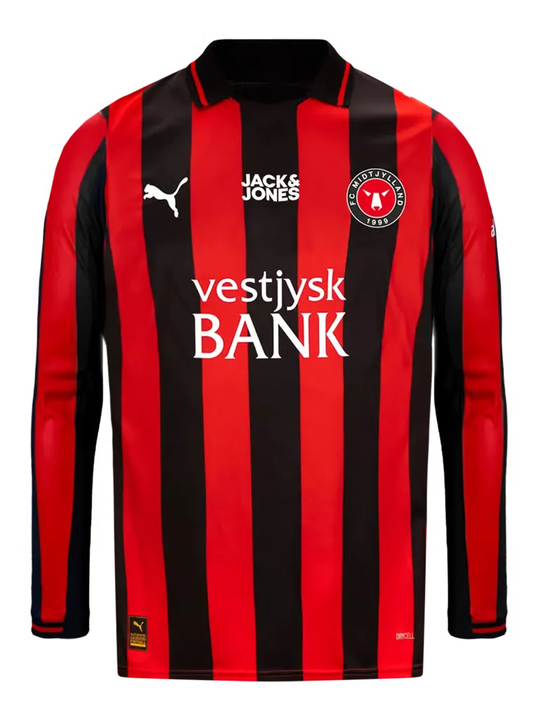 Maillot domicile manches longues enfant FC Midtjylland 2025/26