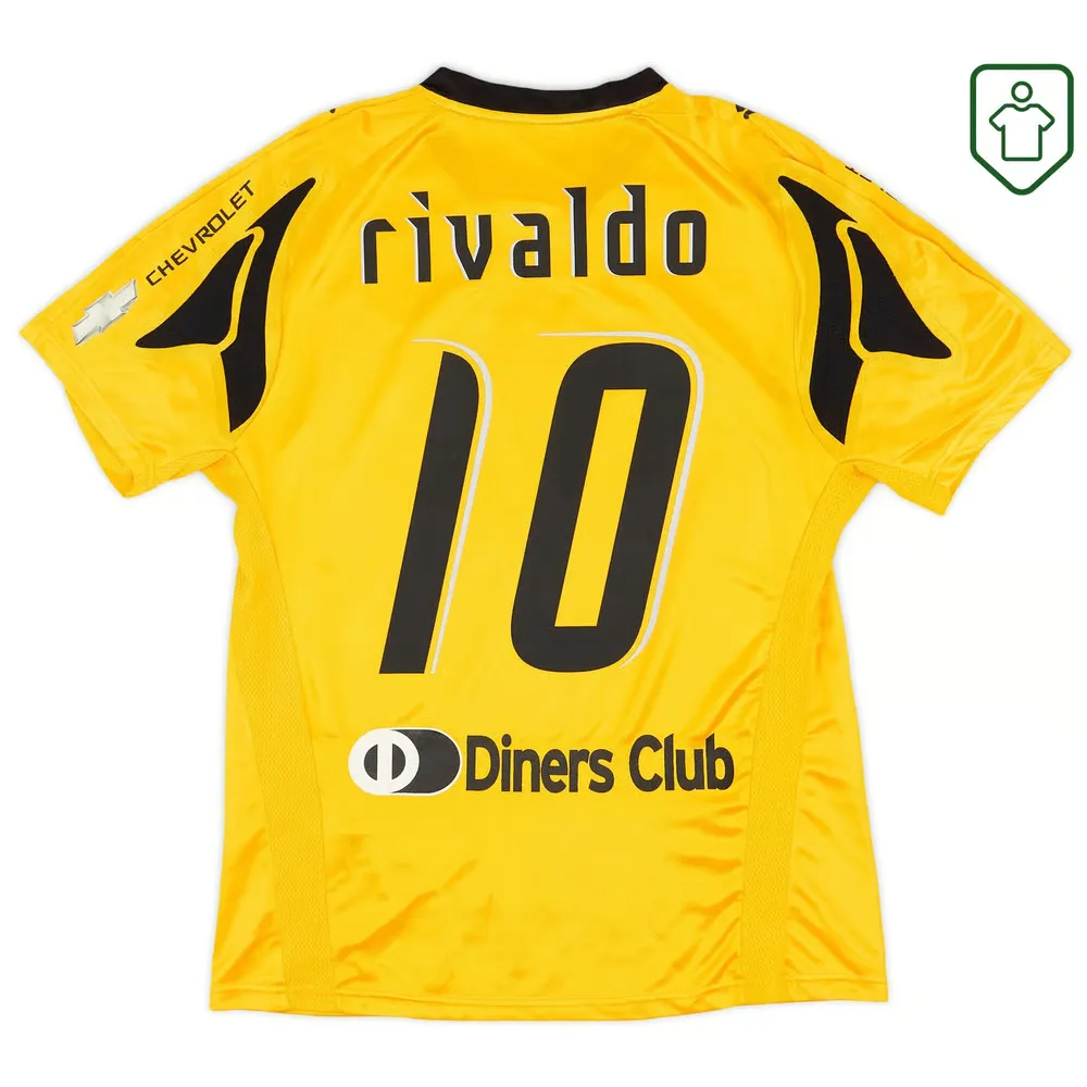 Maillot rétro domicile homme AEK Athènes 2007/08 Rivaldo #10