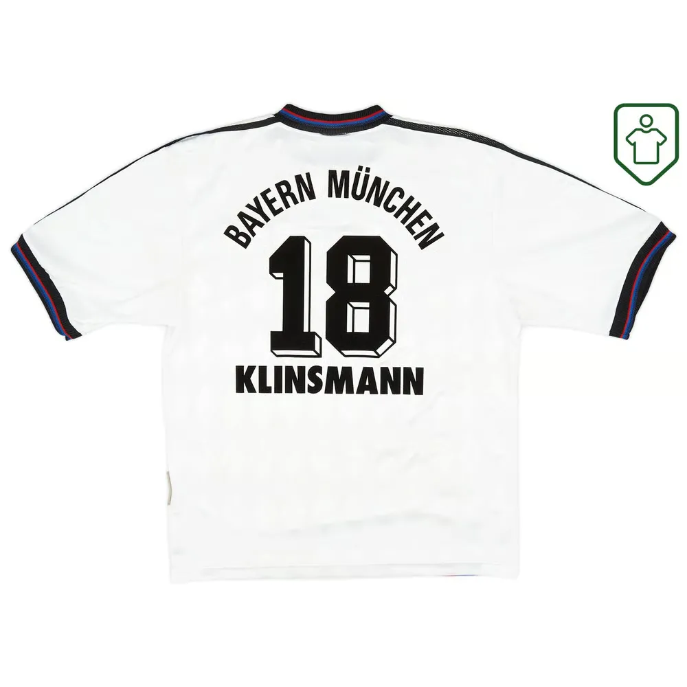 Homme Maillot extérieur rétro Bayern Munich 1996/98 Klinsmann #18